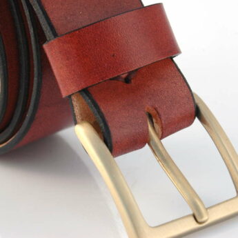 Ceinture ceinturon en cuir marron "Boris"