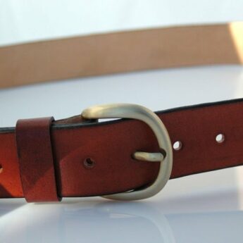 Ceinture ceinturon marron en cuir "Dom"