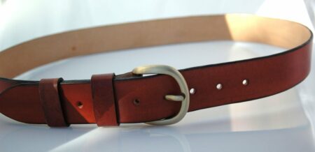 Ceinture ceinturon marron en cuir "Dom"