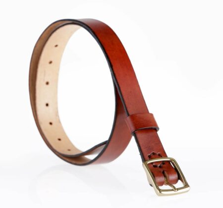 ceinture en cuir marron Marc