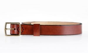 ceinture en cuir marron Marc