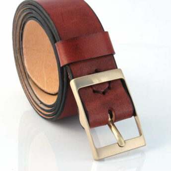 Ceinture ceinturon en cuir marron "Vill"