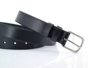Ceinture noire en cuir "Van"