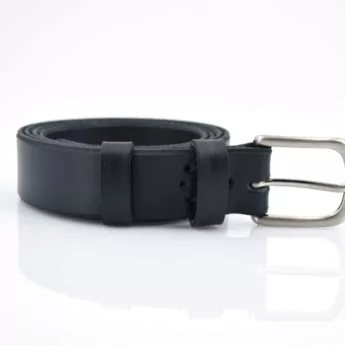 Ceinture noire en cuir "Van"