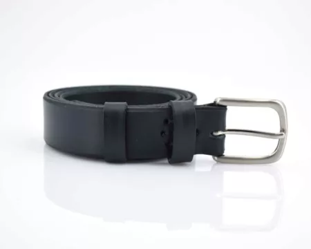 Ceinture noire en cuir "Van"