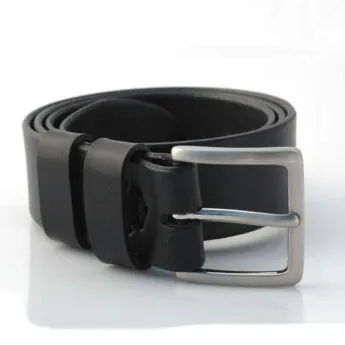 Ceinture noire en cuir "Boris"