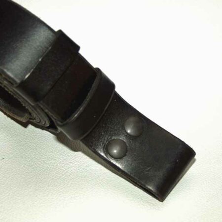 Ceinture noire à pression (sans boucle)