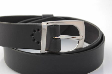 Ceinture noire en cuir "Bernard"