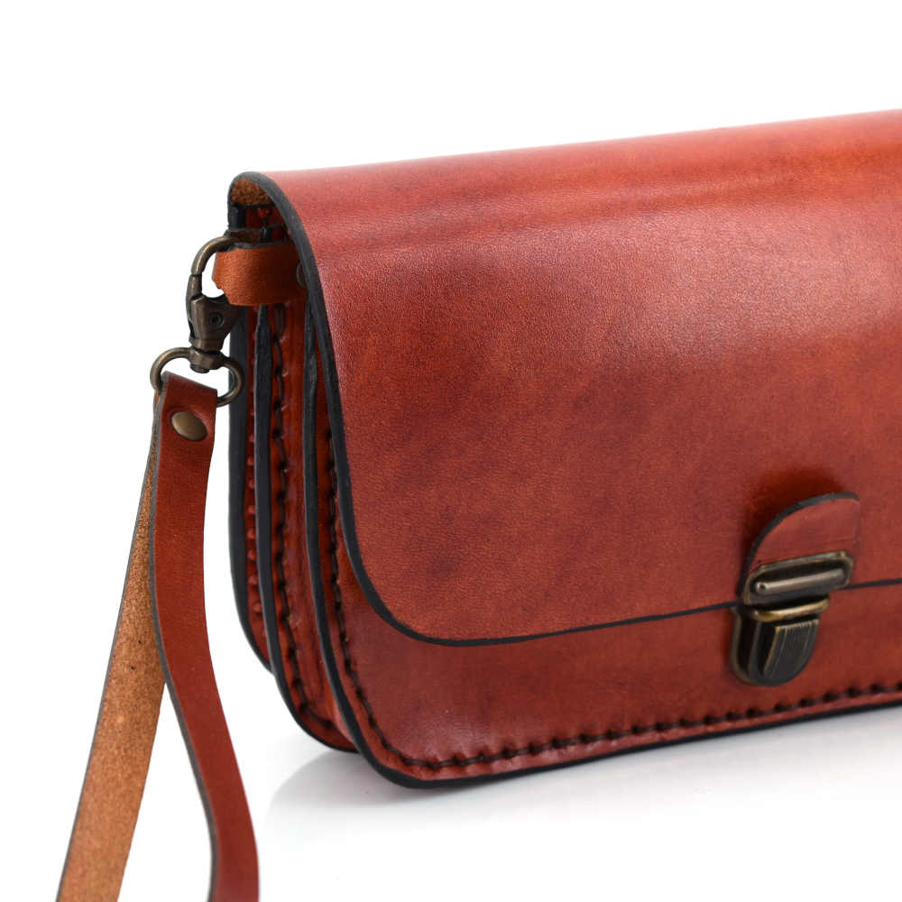 Pochette pour homme en cuir naturel Taxi 