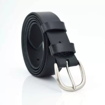 Ceinture noire en cuir "Gérard"