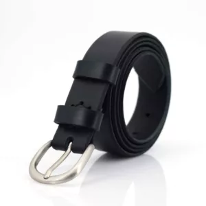 Ceinture noire en cuir "Gérard"