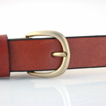 Ceinture en cuir marron "Van"