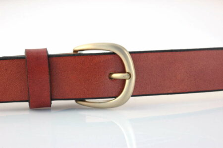 Ceinture en cuir marron "Van"