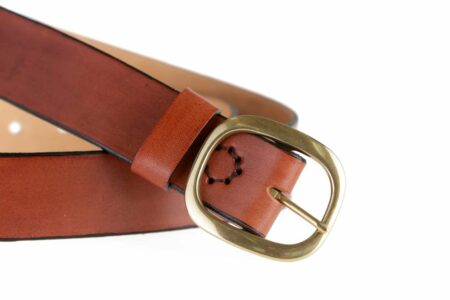 Ceinture ceinturon en cuir marron "Albin"