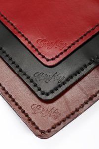 Etui cartes bancaires en cuir naturel