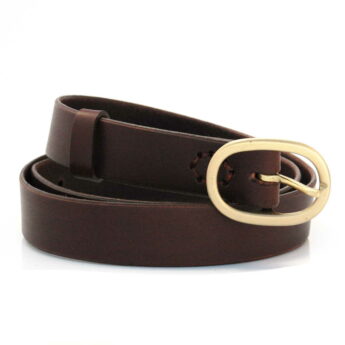 Ceinture en cuir marron chocolat "Laurent"