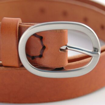 Ceinture en cuir cognac "Annie"