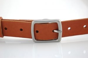 Ceinture en cuir cognac "Christophe"