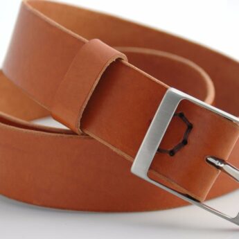 Ceinture en cuir Cognac "Etienne"