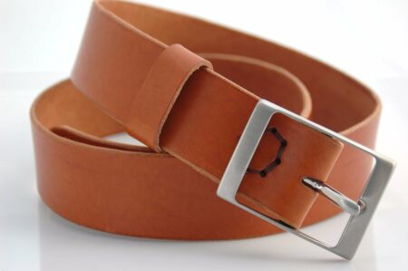 Ceinture en cuir Cognac "Etienne"