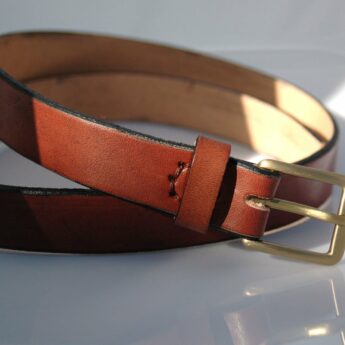 Ceinture en cuir marron "Marie"