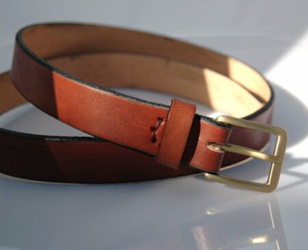 Ceinture en cuir marron "Marie"