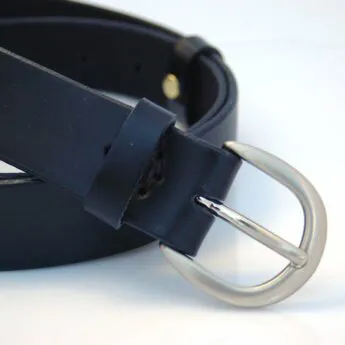 Ceinture noire en cuir "David"