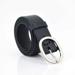 Ceinture en cuir noir "Thibault"
