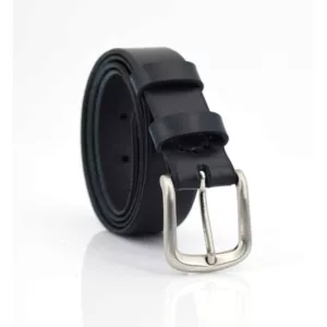 Ceinture en cuir noir "Patrice"