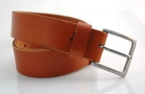 Ceinturon en cuir cognac "Frédéric"