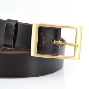 Ceinture en cuir marron chocolat "Sébastien"