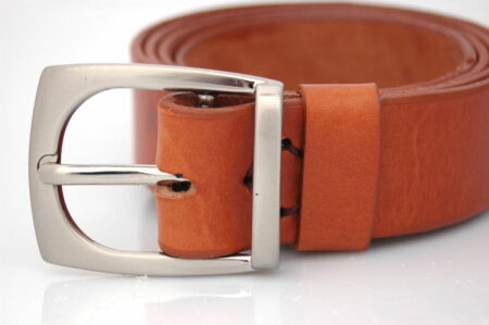 Ceinture en cuir cognac "Thomas"