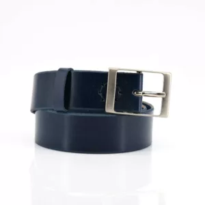 Ceinture - Ceinturon cuir bleu marine "Valentin"
