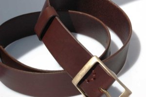 Ceinture - Ceinturon cuir chocolat "Anthony"