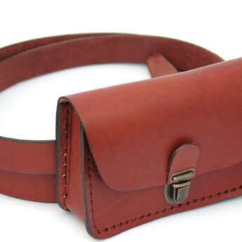 Pochette en cuir pour ceinture Albin 