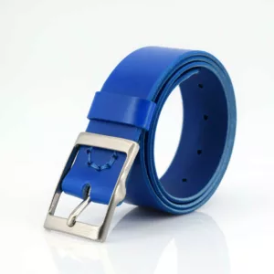 Ceinture - Ceinturon cuir bleu "Grégoire"