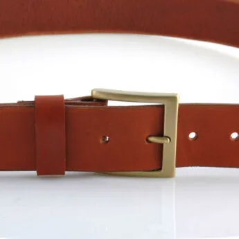 Ceinture - Ceinturon cuir marron fauve "4462"