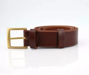 Ceinture - Ceinturon cuir marron fauve "4462"