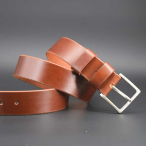 Ceinture - Ceinturon cuir marron fauve "Rudy"