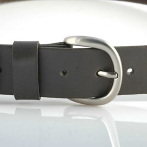 Ceinture - Ceinturon en cuir gris "Aloïs"