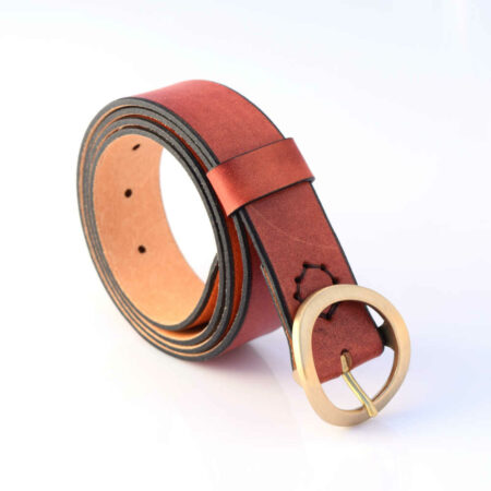 Ceinture marron en cuir "Noah"