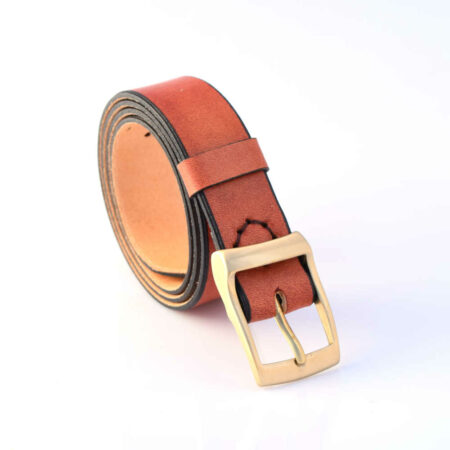 Ceinture marron en cuir "Yanis"