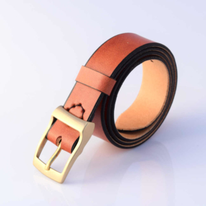 Ceinture marron en cuir "Yanis"