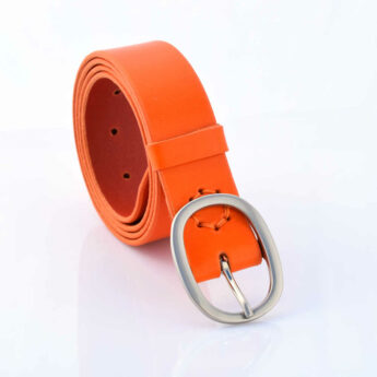 Ceintures en cuir orange