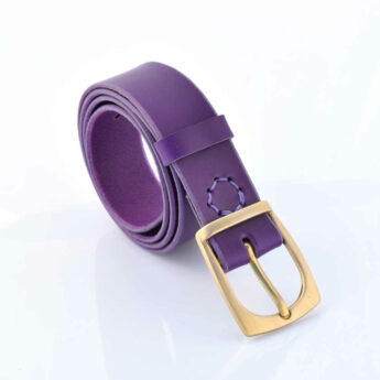 Ceintures en cuir violet