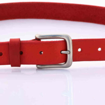 Ceinture rouge pour enfant en cuir "Tilla"