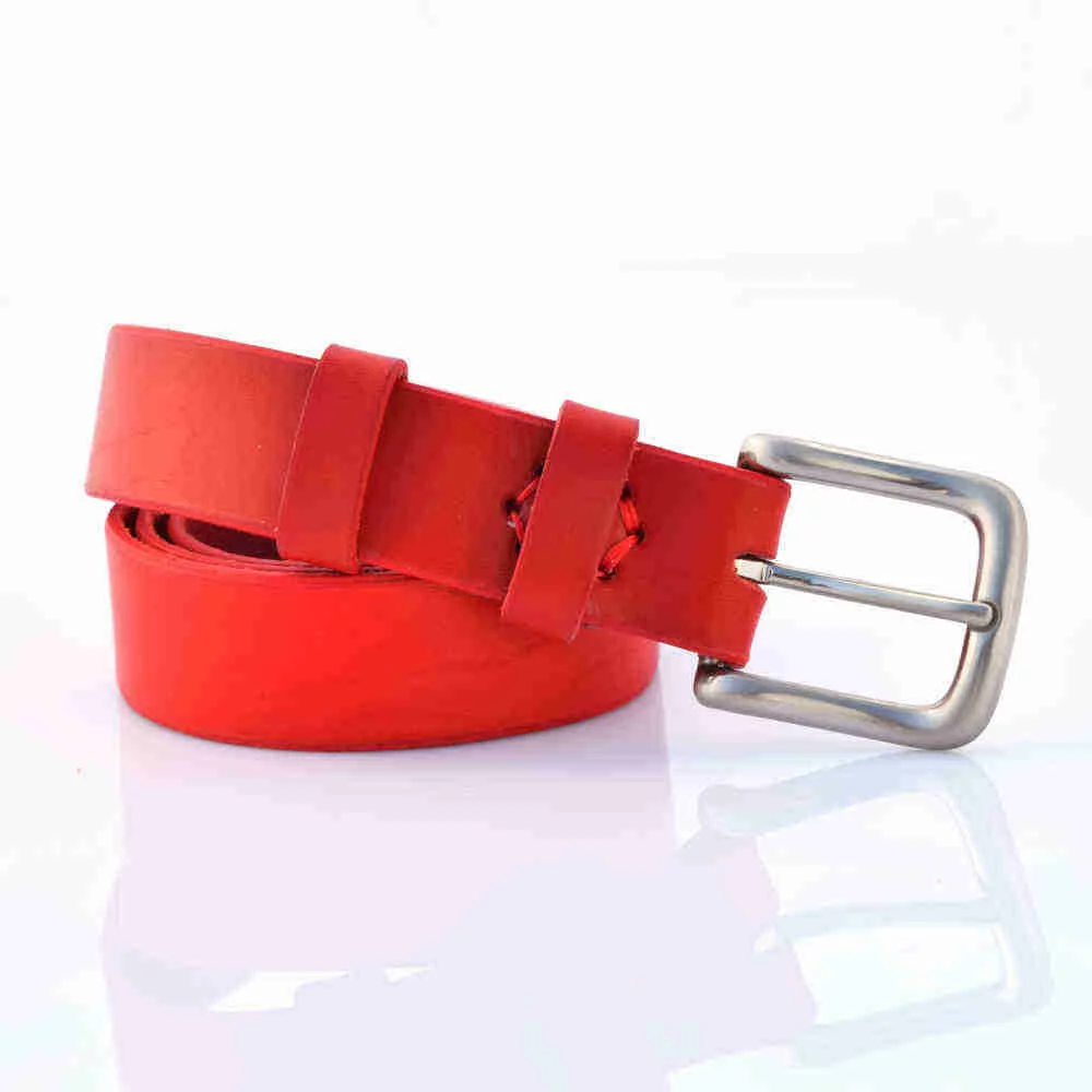 Ceinture rouge pour enfant en cuir "Tilla"