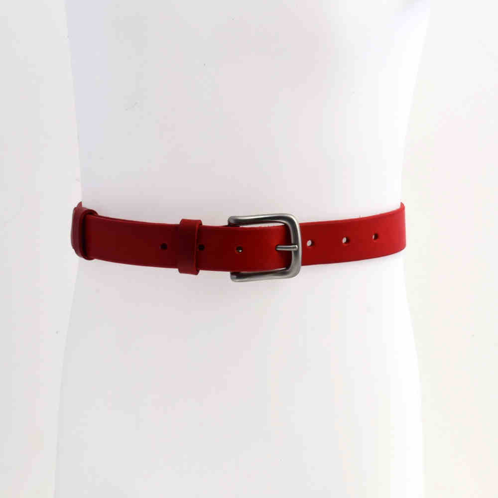 Ceinture rouge pour enfant en cuir Tilla larg. 3 cm Ma ceinture