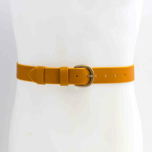 Ceinturon jaune en cuir "Shirley"