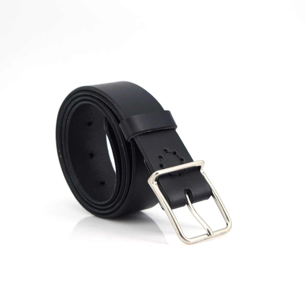 ceinture noire en cuir "Jason"